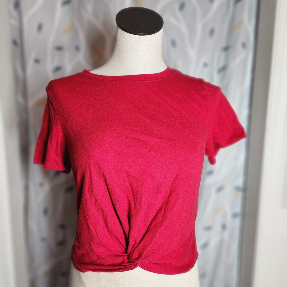 Hollister Vibrant Red Short Sleeve Tee
